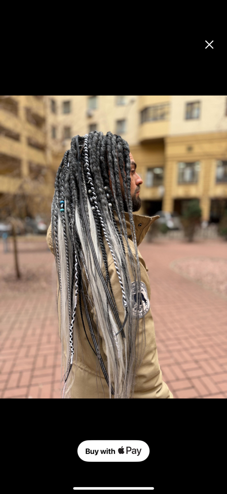Half Head Braid In Dread extension