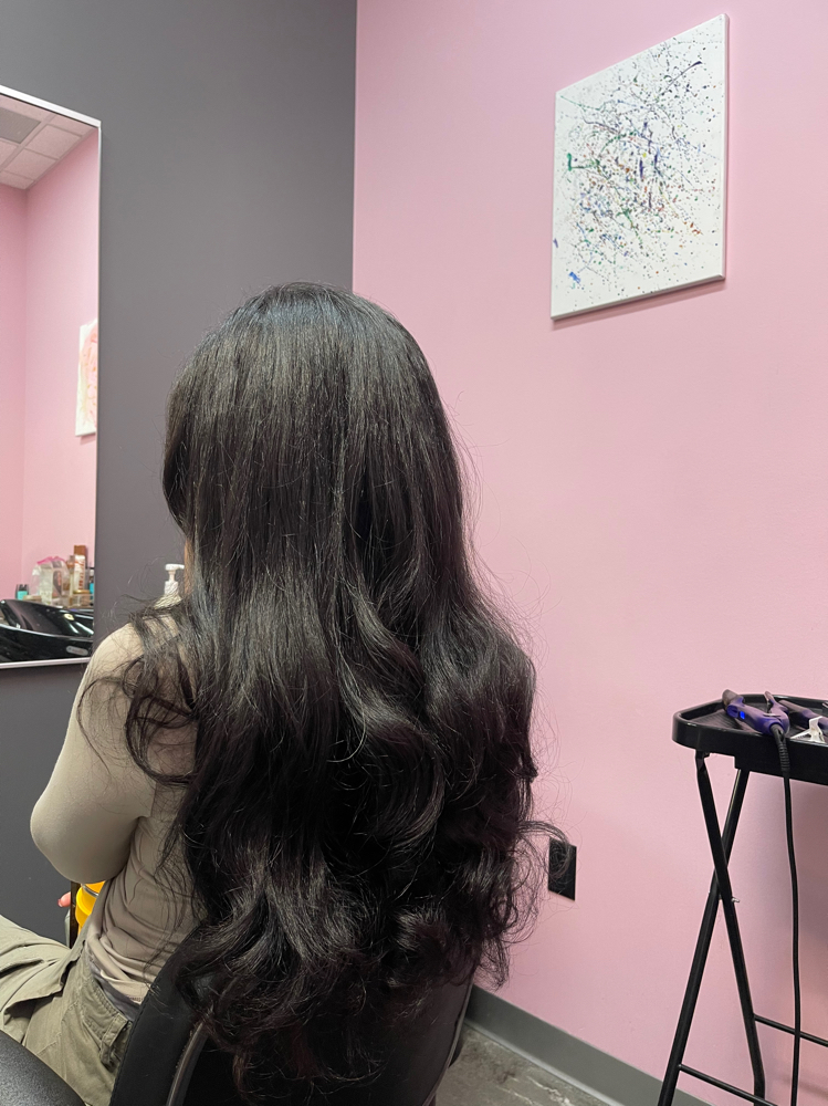 Wash And Rollers Or Blow Dry
