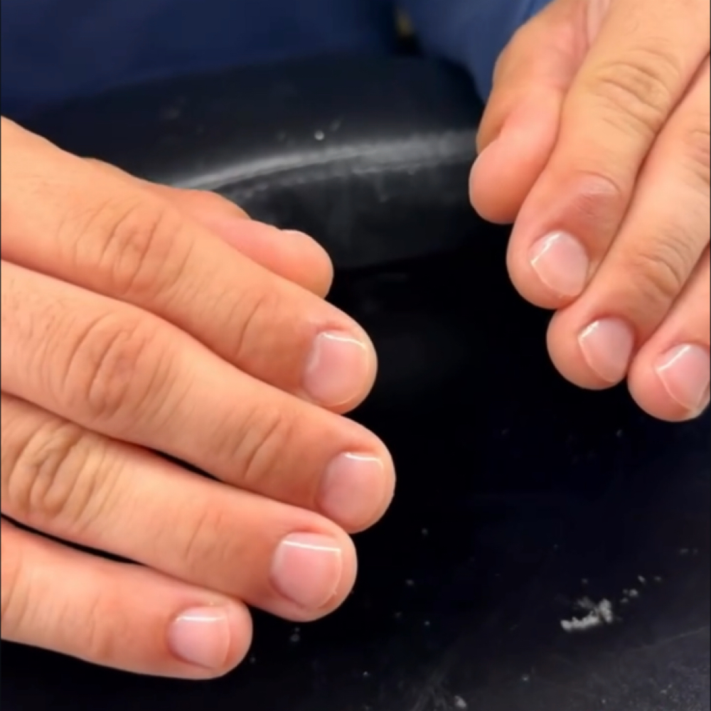 Man-icure at PigmentStation Med Spa & Hair Salon in Largo, FL