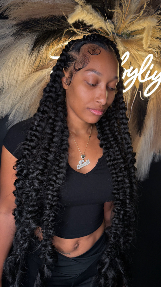 Butterfly Knotless Braids