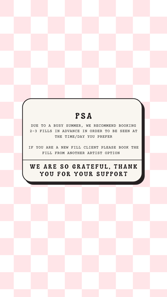 PSA - To New And Current Clients 🤍