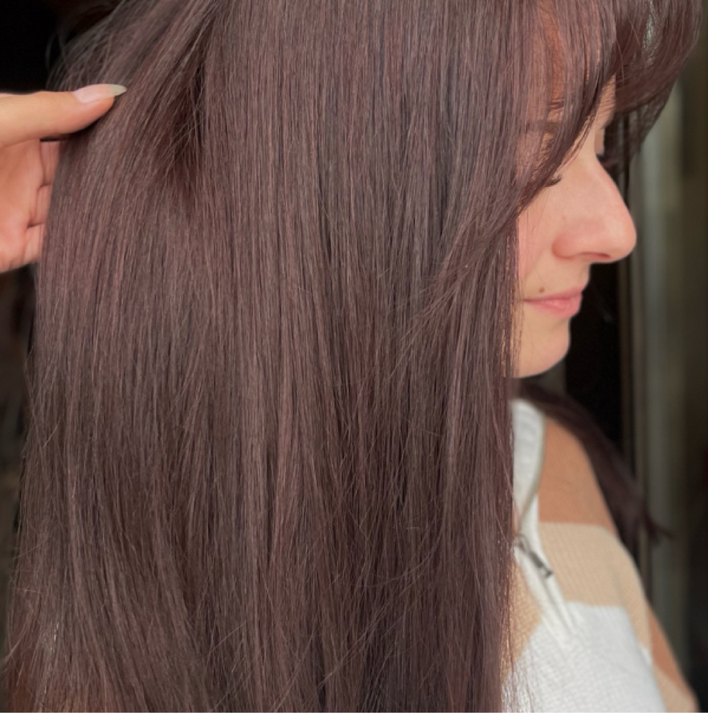 All Over Color at Knot Just Hair in Adams, NY