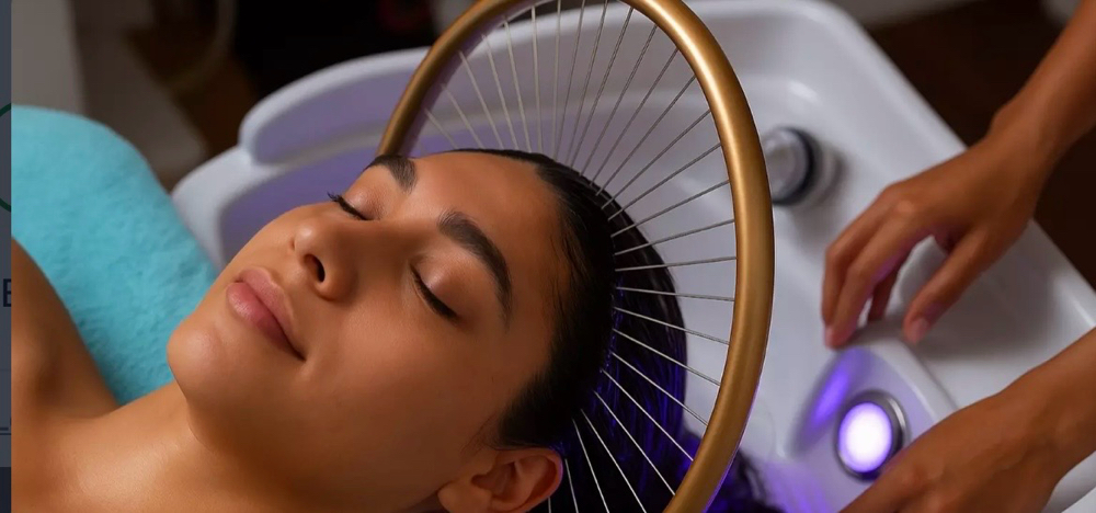 Head spa+Facial+Rough Blowdry