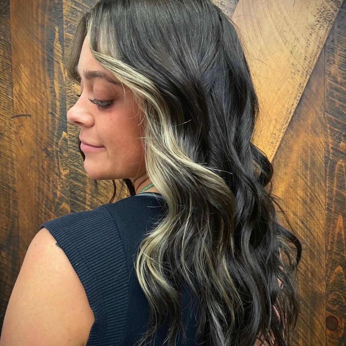 Face-framing Highlights at Integrity Hair Co. in Blue Ridge, GA
