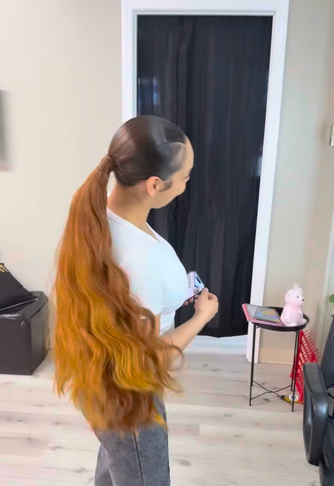 Sleek Ponytail Install