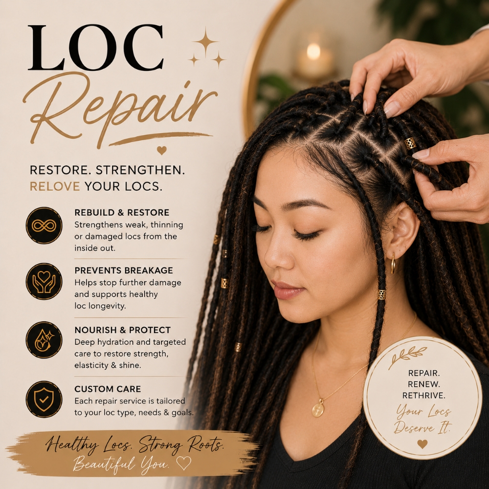 Locs Repair at Regina's Hair & Nail Studio in Corning, CA