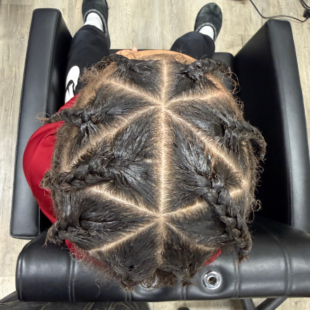 Kid’s Stitch Braid Style at Emerald Gem Beauty in Chambersburg, PA