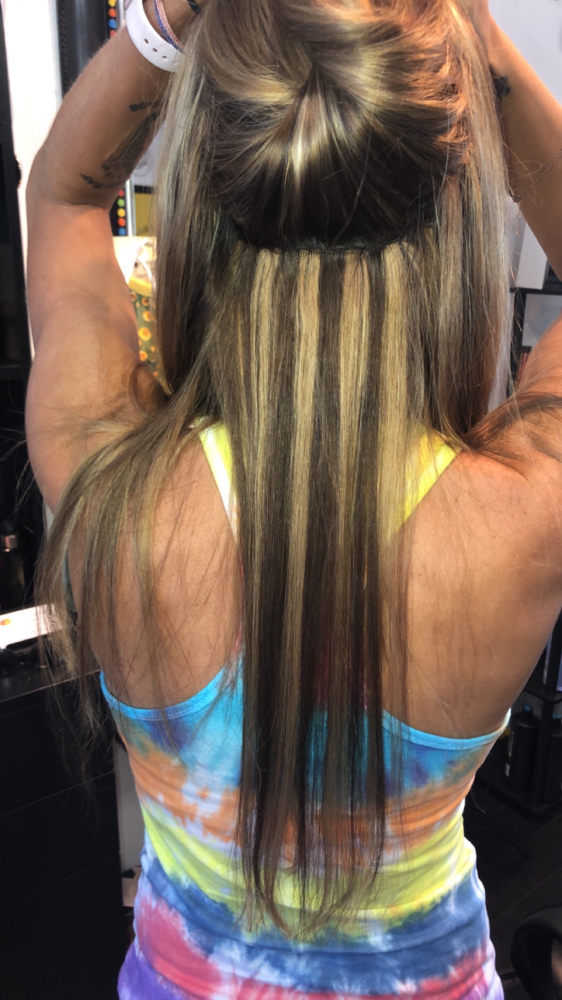 Extension install at Pink Pasture Salon in Gladewater, TX