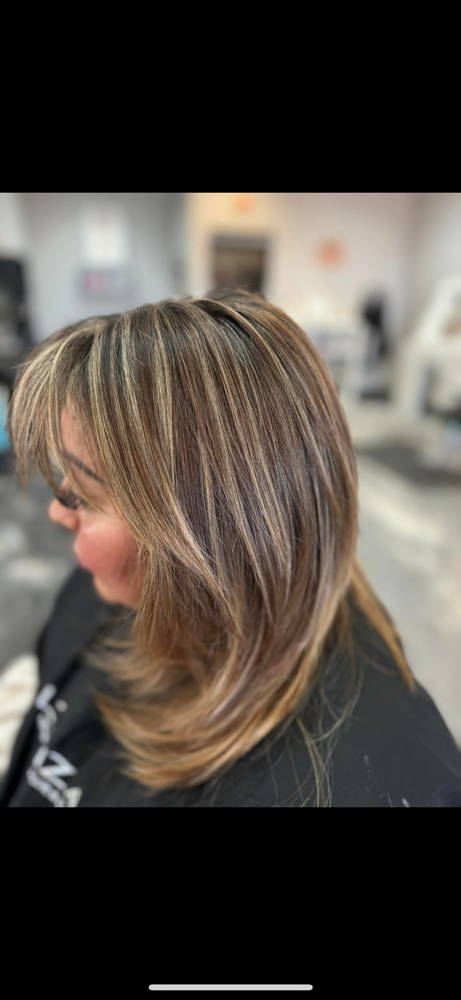 Partial Hi Lights at Emerias Bitela VIsions Salon in Lubbock Tx, TX