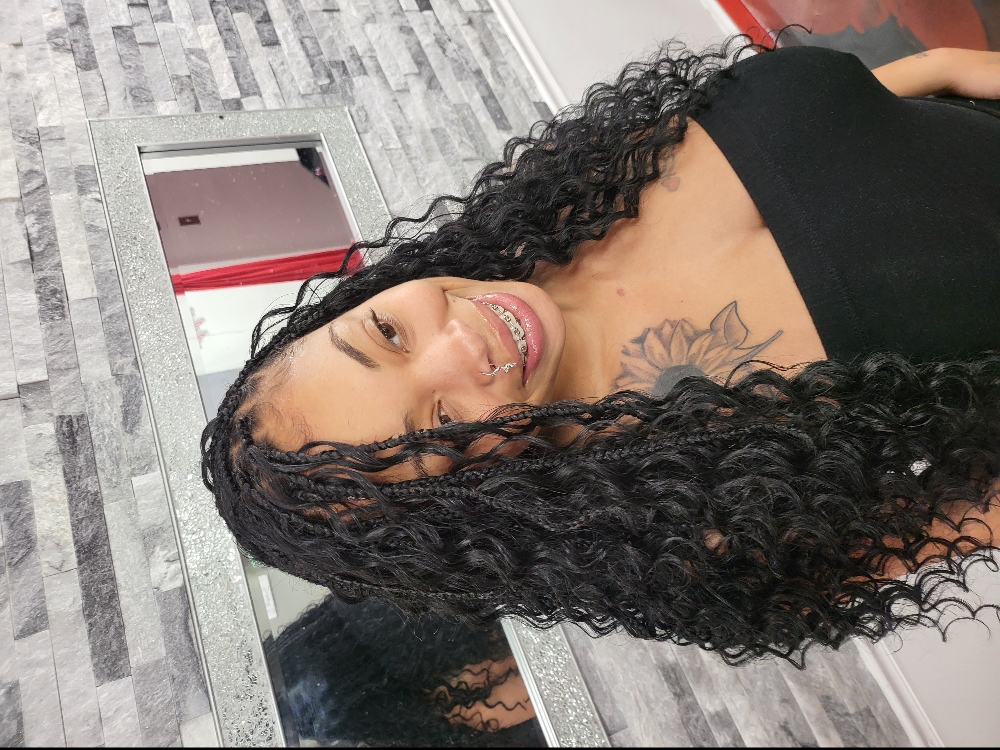 Bohemian  Knotless Braids