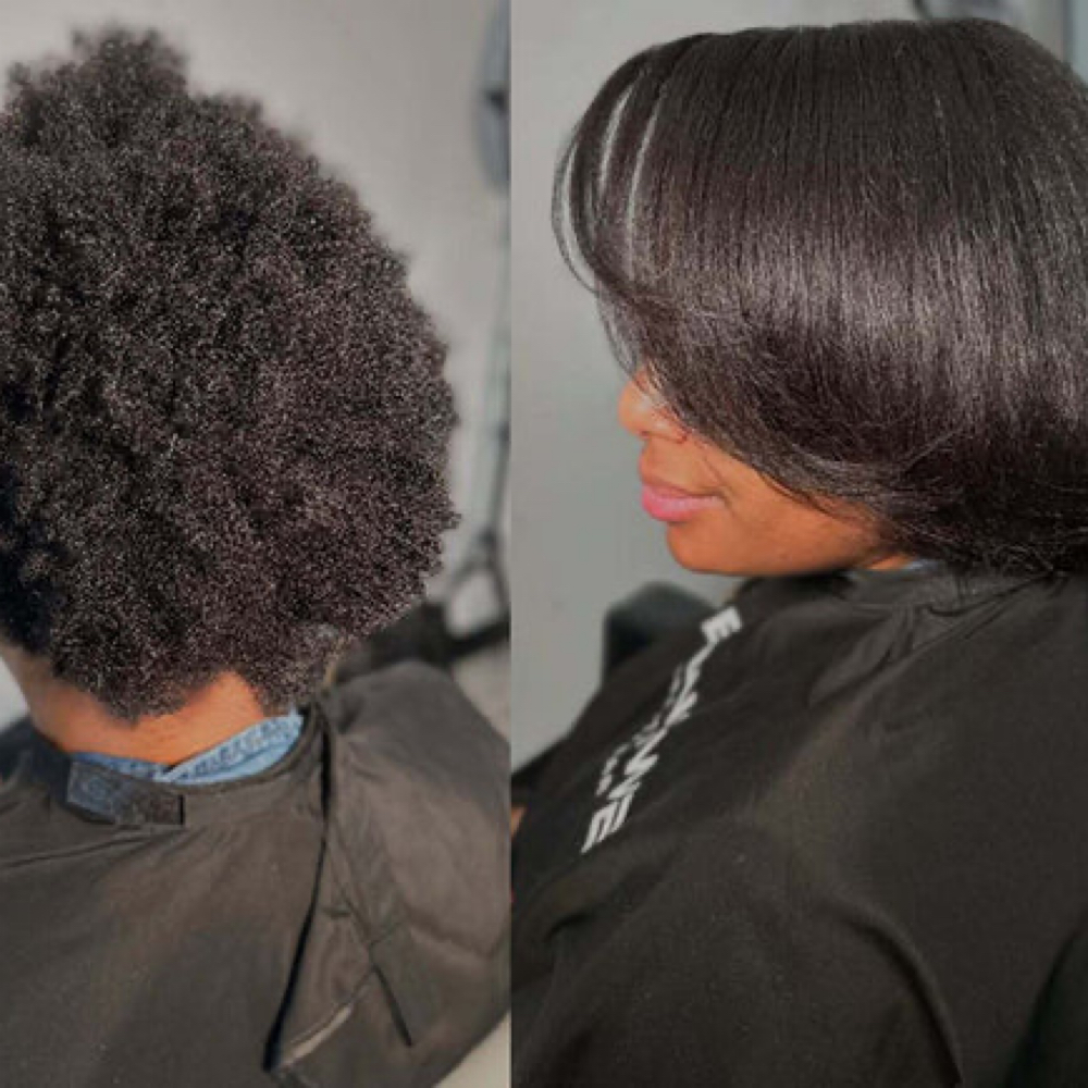 BLOW OUT (SILK PRESS) at Bignon's Hair Braiding - South Tryon in CHARLOTTE, NC