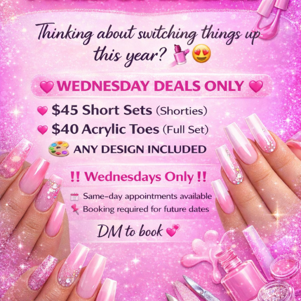 WEDNESDAY SPECIAL‼️‼️ at N.B.K Nails in Milwaukee, WI