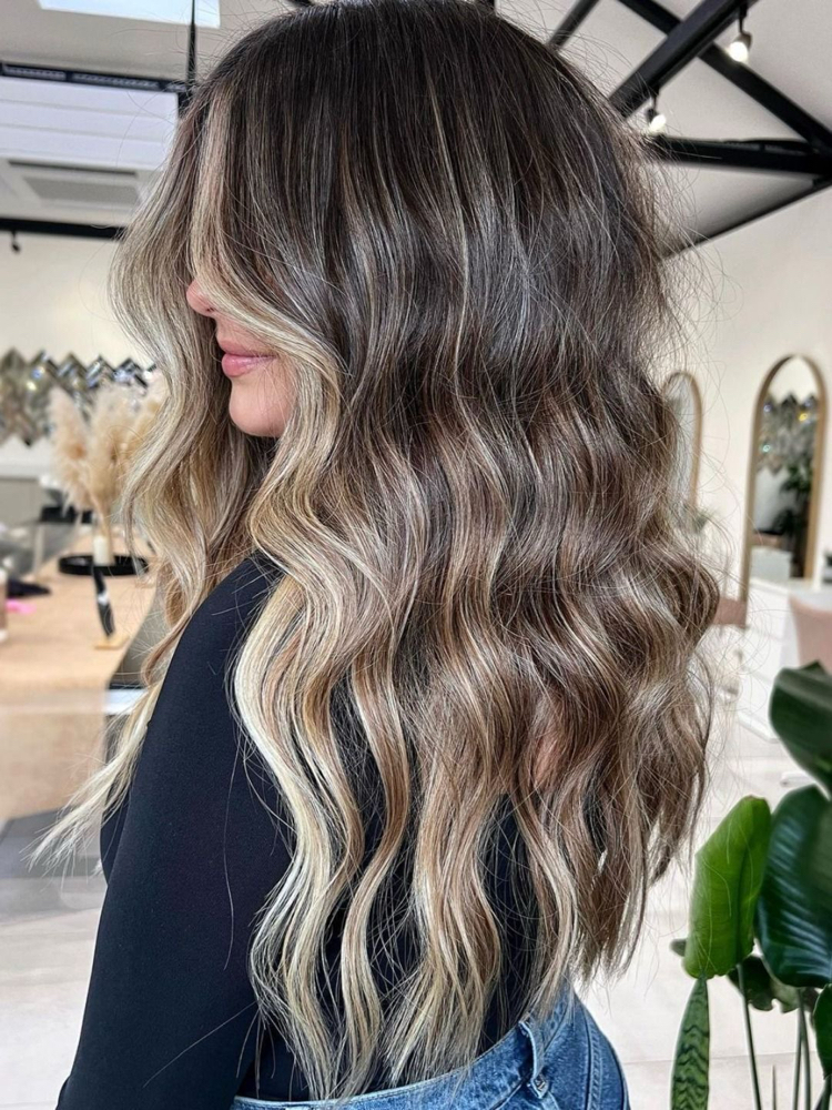 Honey Espresso Martini Blonde at KendallxHair in Mobile, AL