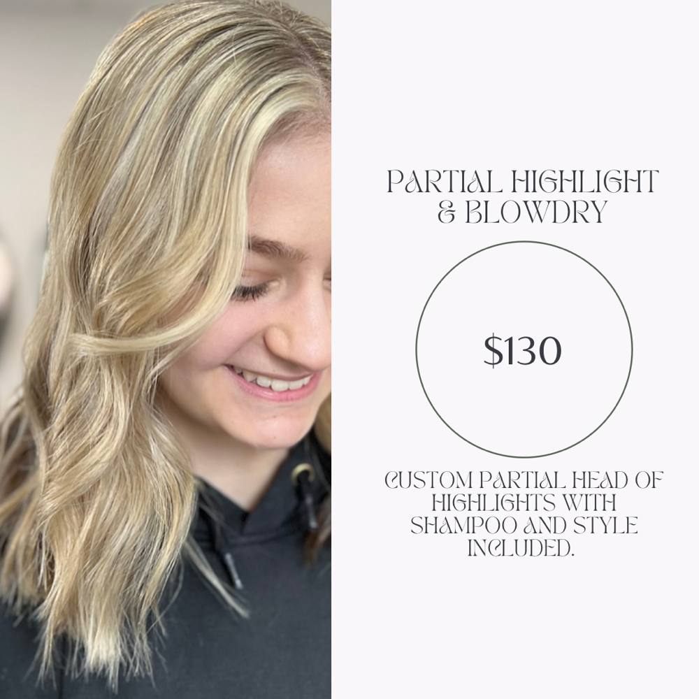 Custom Partial Highlight & Blowdry