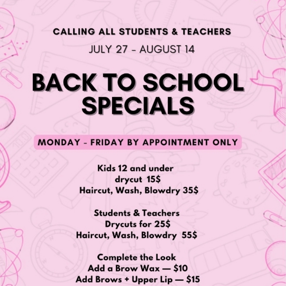 Back To School Special Under 12 at Blissful Beauty Salon in Montebello, CA