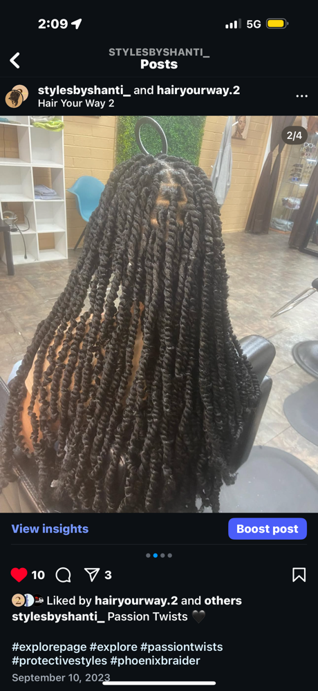 Passion Twist at StylesbyShanti in Phoenix, AZ