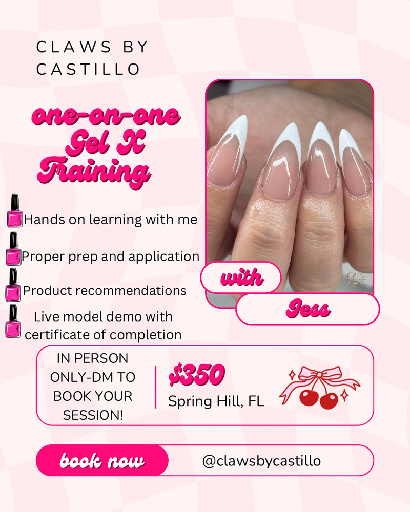 One-on-one Gel X Training Class