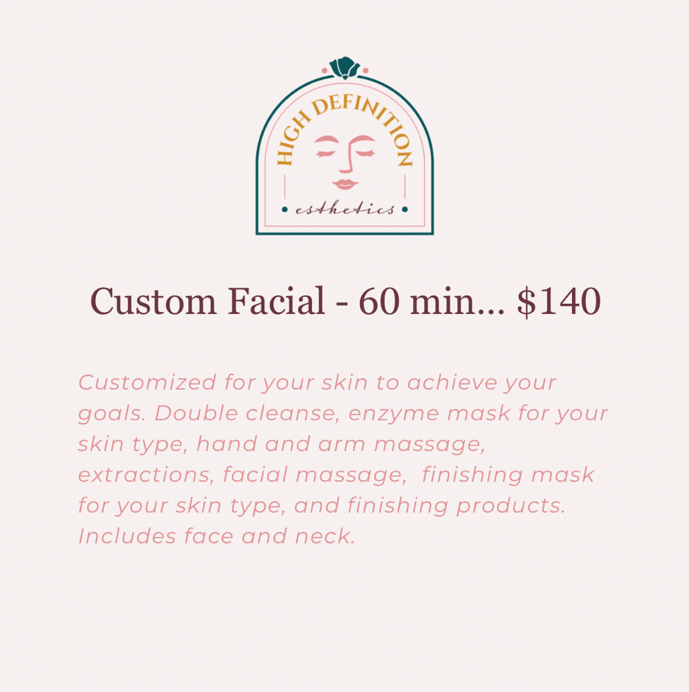 Custom Facial - 60 Minutes at High Definition Esthetics in Parker, CO