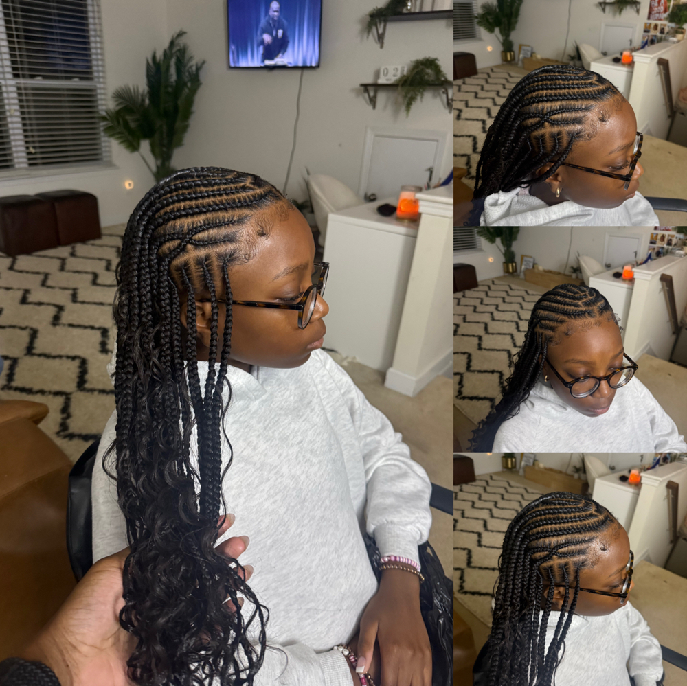 Fulani Braids at Braids By Samantha in Charlotte, NC