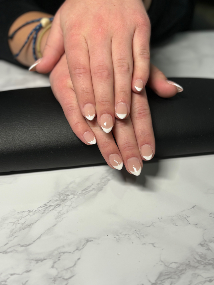 Hand Drawn French Tips