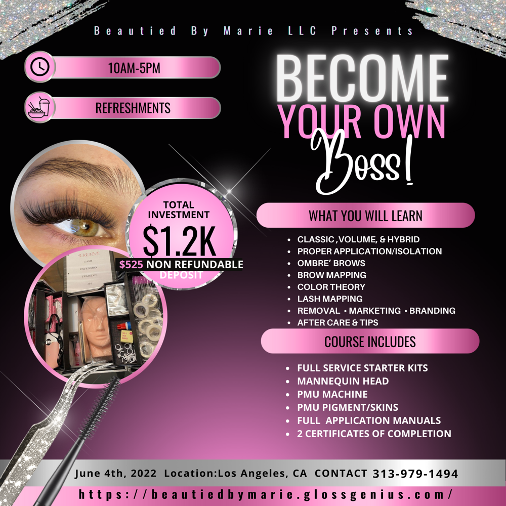 Los Angeles Lash & Brows Class