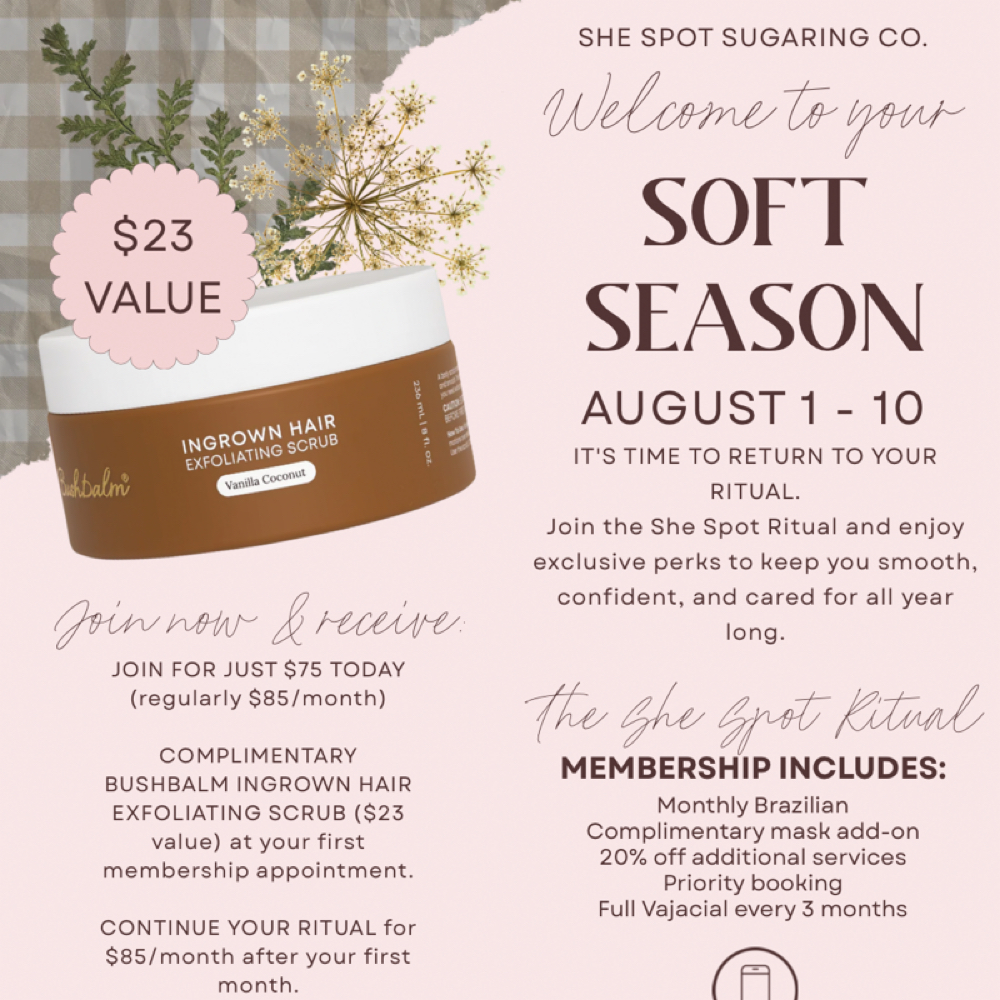 Soft Season Ritual at She Spot Sugaring Co. in Debary, FL