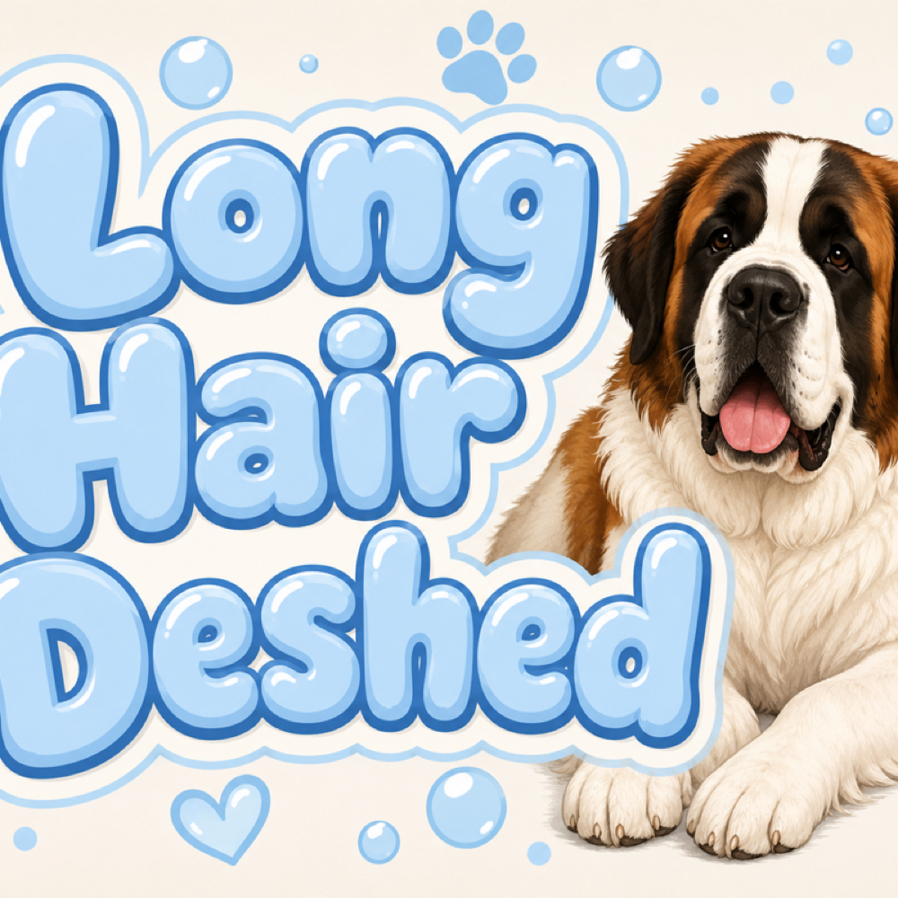Wooly Long Coat Deshed at Echo’s Pet Grooming in Idaho Falls, ID