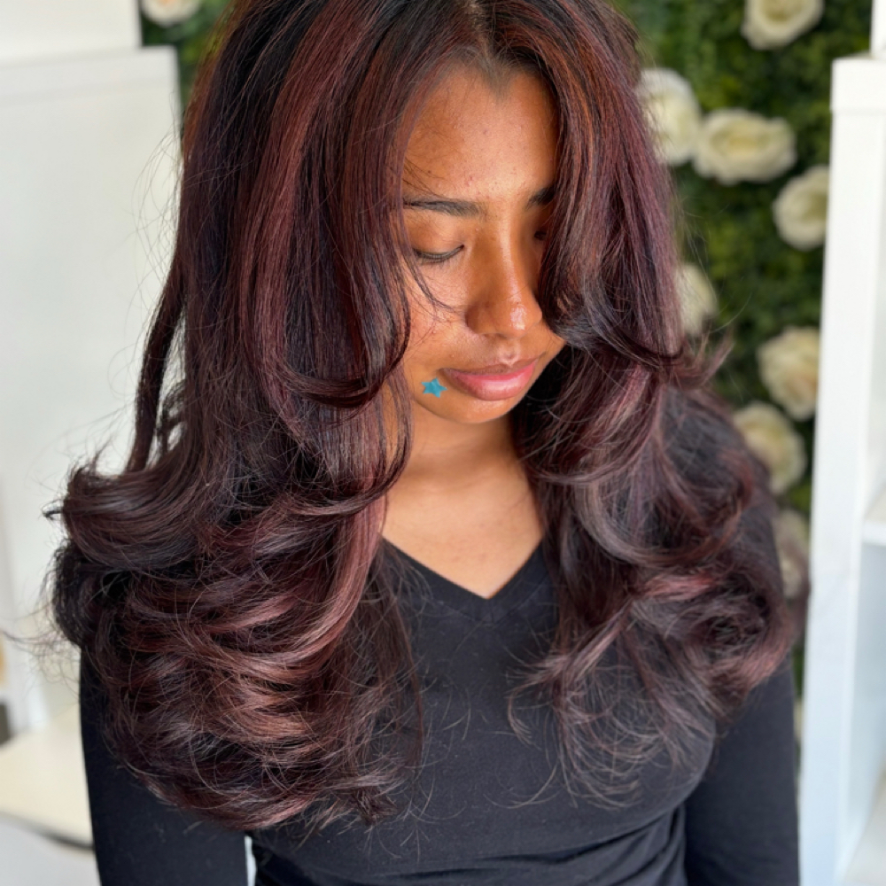 Blowout at Hey Girlie Studio in Long Beach, CA