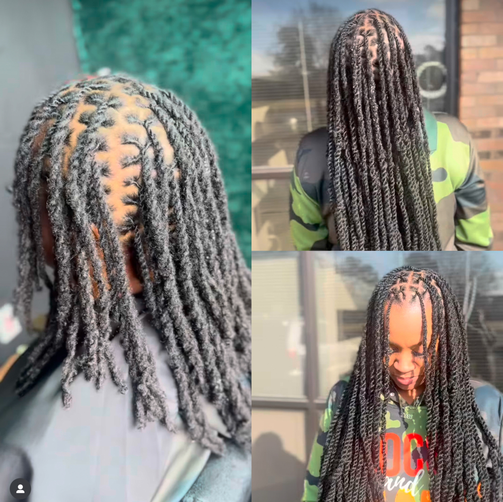 Twostrands With Added Hair at Exquisite Locs by Chrissy in Memphis, TN