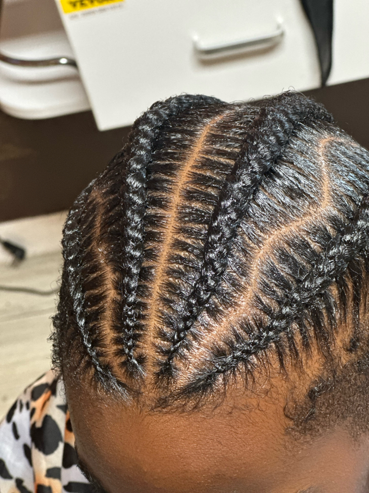 Men Stitch Cornrows