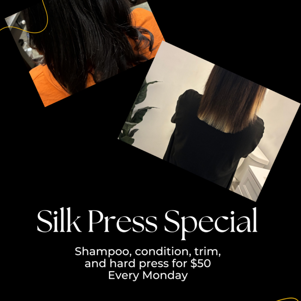 Monday Special -Silk Press at C’s Natural Hair Studio in Augusta, GA