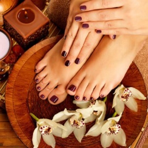 Gel Pedicure+SNS at Sky Nails in Florence, KY