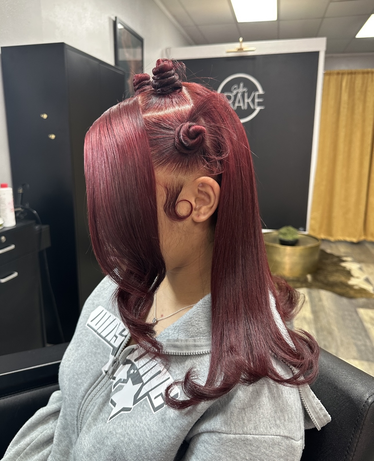 Half Up/Down Freestyle Natural at Salon Drake in Slidell, LA