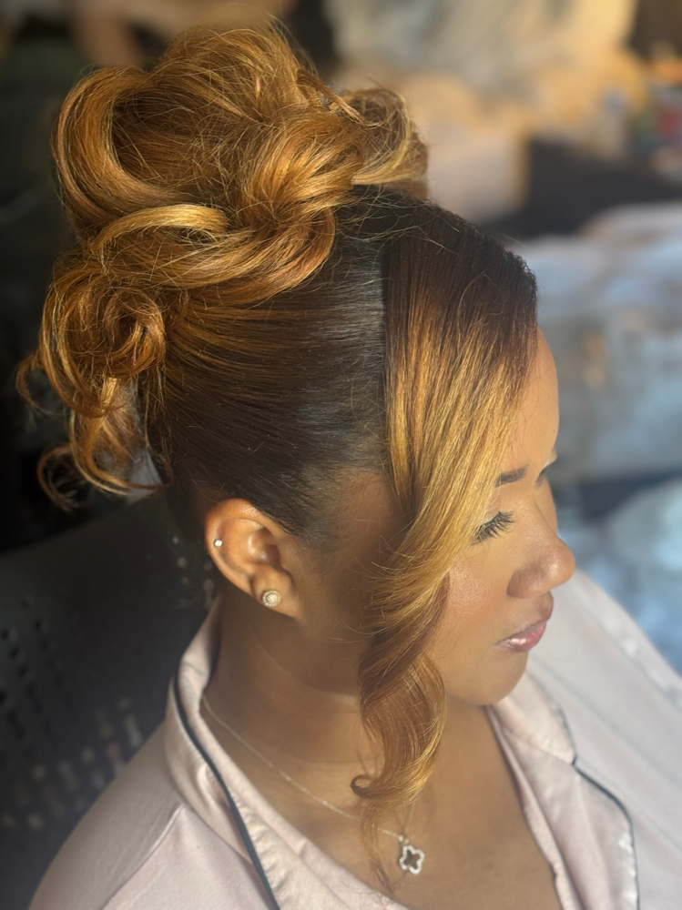 “The Elegance” Updo at Pretty Aesthetics in Bowie, MD