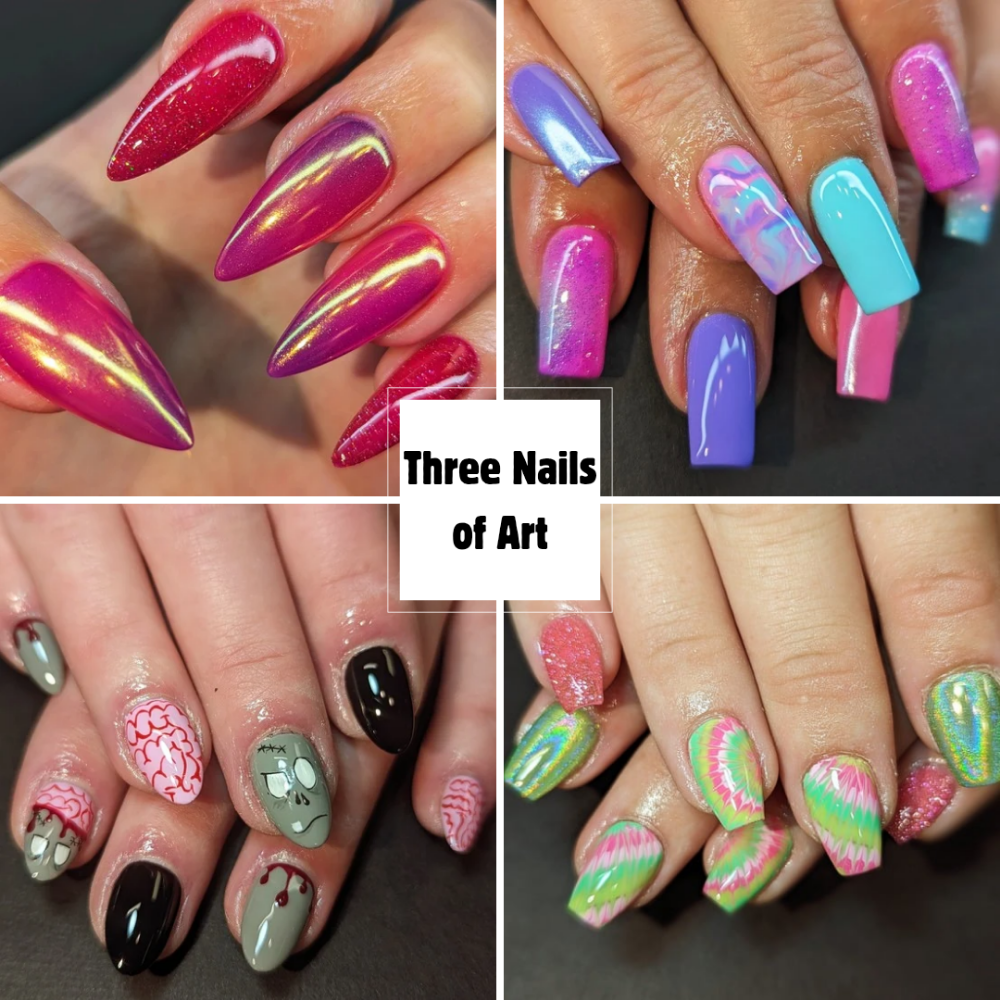 Gel X Full Set- 3 Fingers Art Per Hand