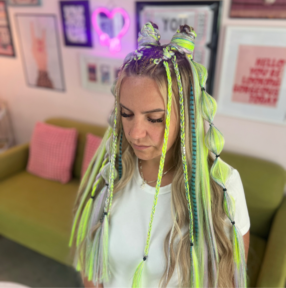 Rave Braids at Becca Quillen in Elwood, IN