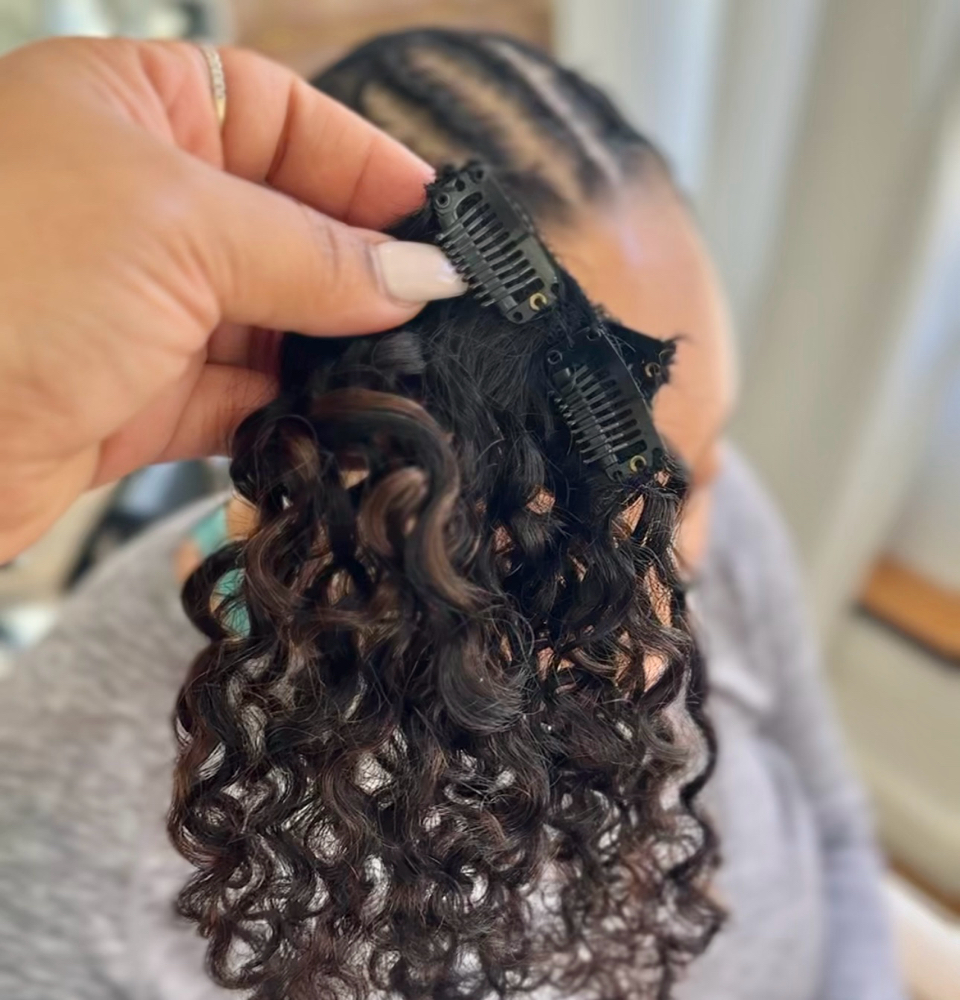 Clip Ins W/ Invisibe Part