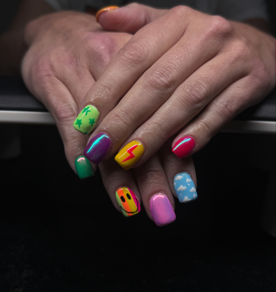 Short Acrylic Set + Complex Art