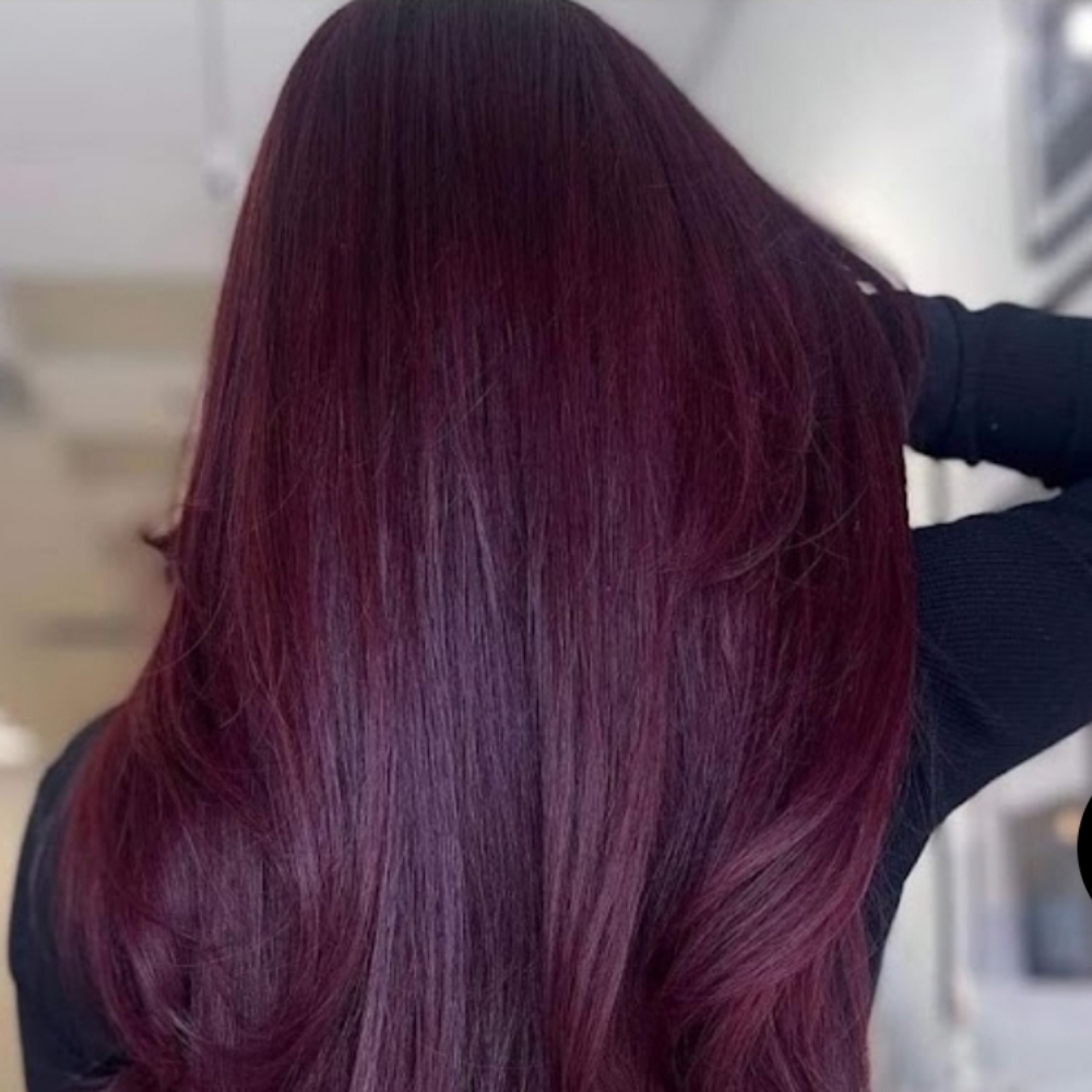 Gray Coverage Touchup + Cut + Style at Dreamcuts and Styles Hair Salon in Fulshear, TX