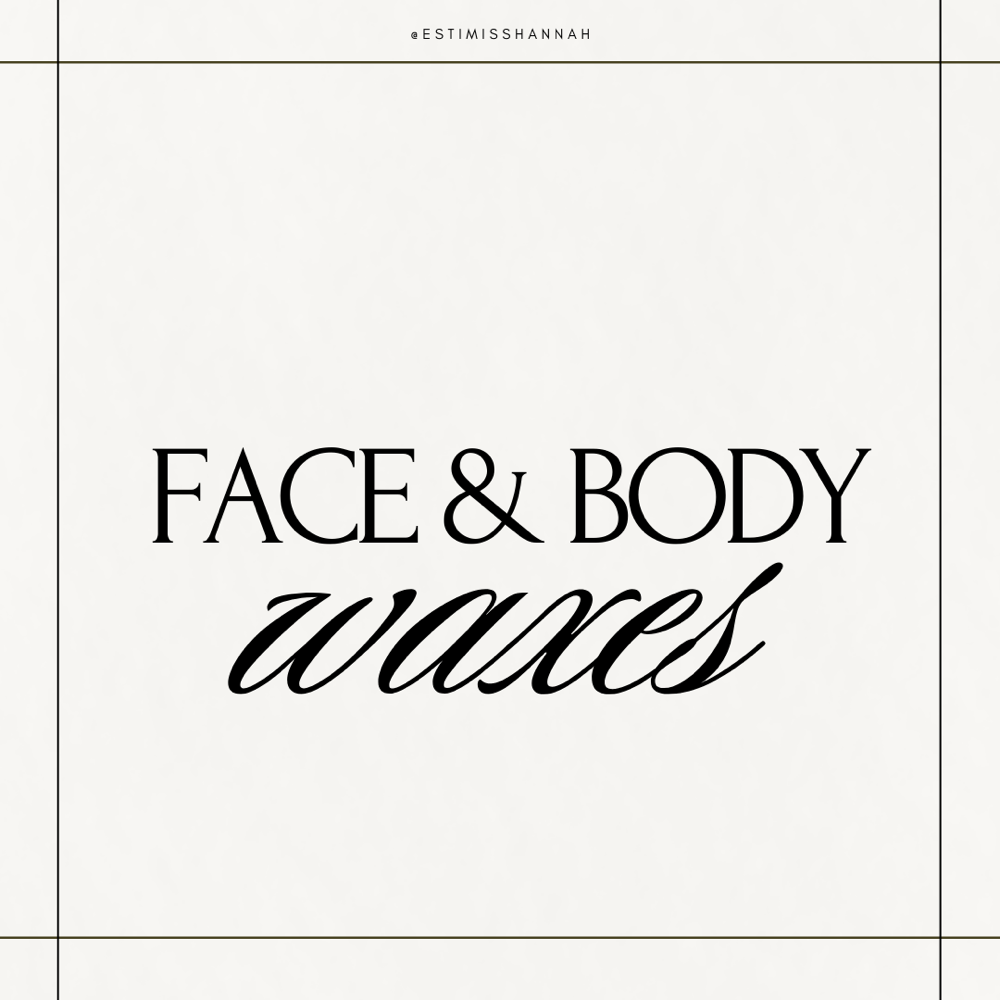 Face & Body Waxes