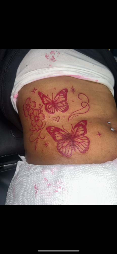 Side (Stomach) tattoo