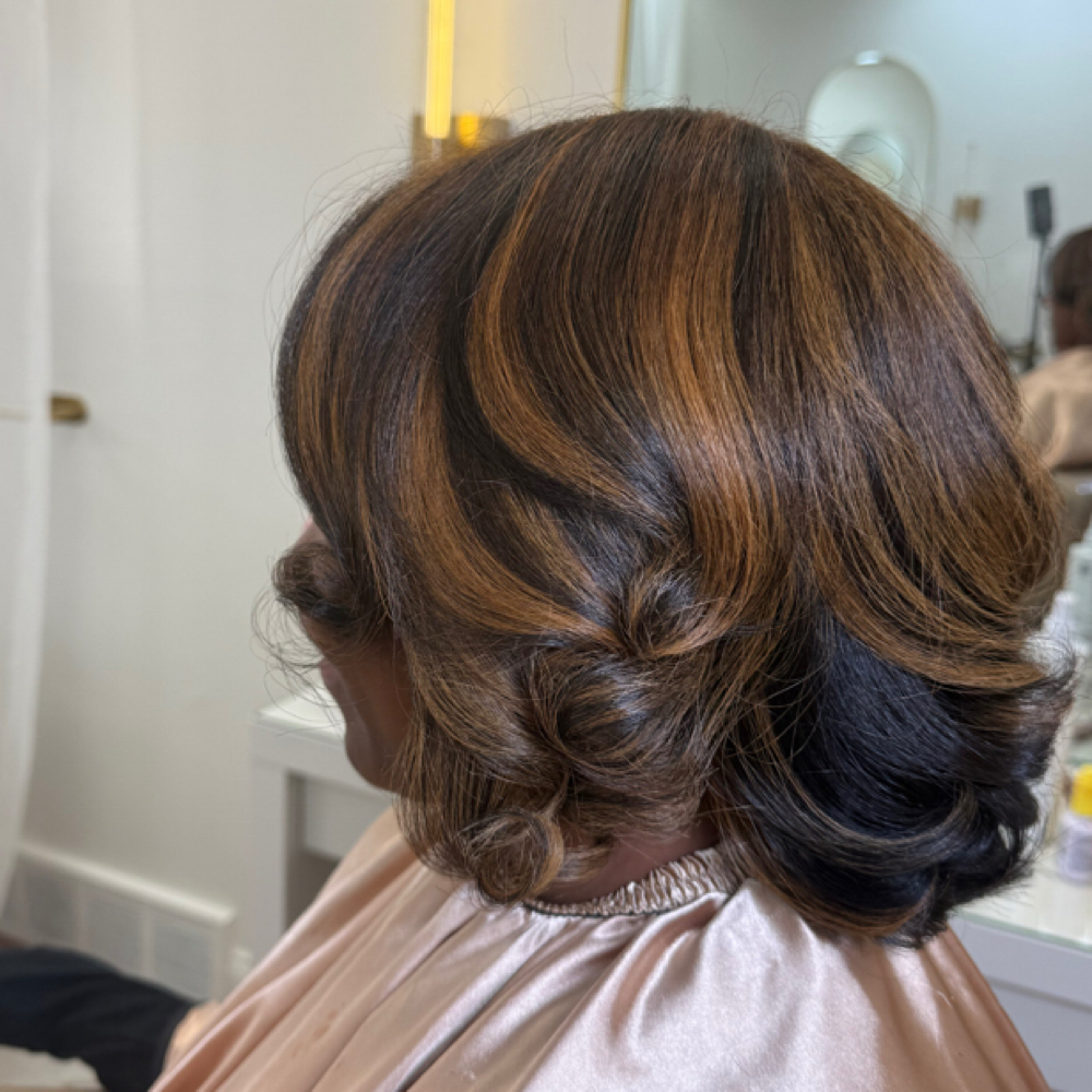 Partial Highlights at Purebana HairCare Retreat in Royal Oak, MI