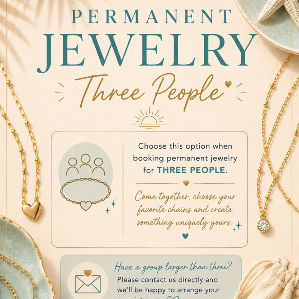 Permanent Jewelry For 3 at Healthy Glow Airbrush Tanning Jensen Beach in Jensen Beach Florida, FL