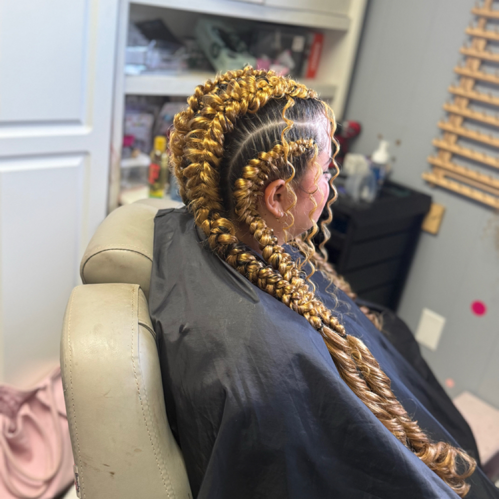Signature Boho Feed-In Braids at Lucky Your Hair Salon in Toledo, OH