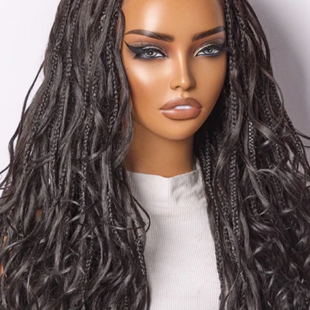 Boho French Curls at Sarafina African Hair Braiding in Chandler, AZ