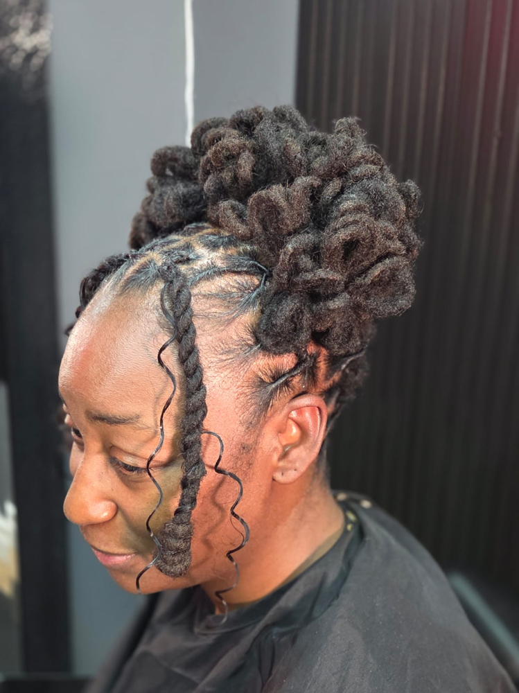 LOC RETWIST & STYLE (No Wash)