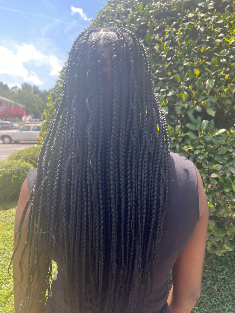 Medium Boho Knotless Braids