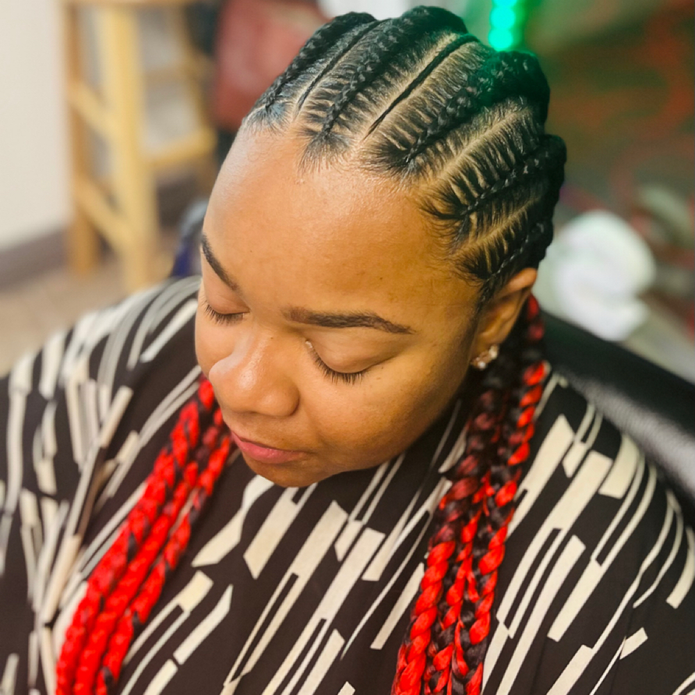 Cornrow Midback Medium w/ Hair at Some Like It Loc’d in Chandler, AZ