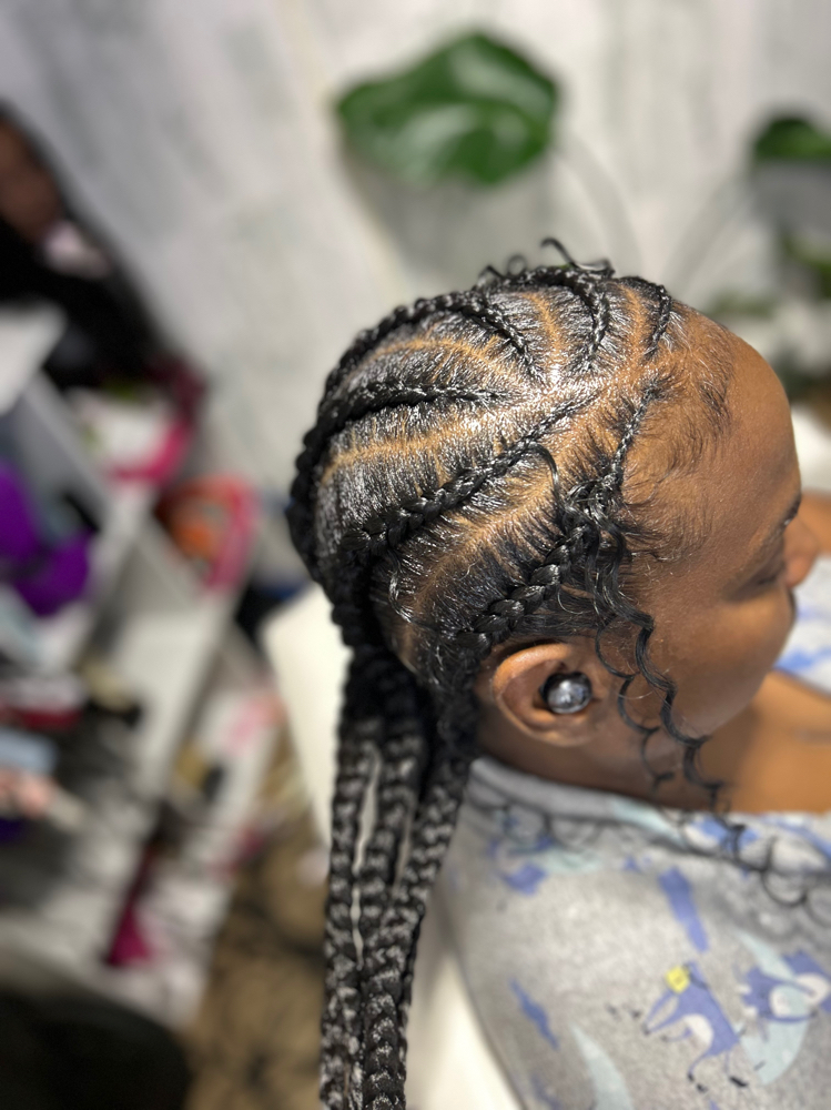 6/7 Feed In Braids at Magnified looks in Douglasville, GA
