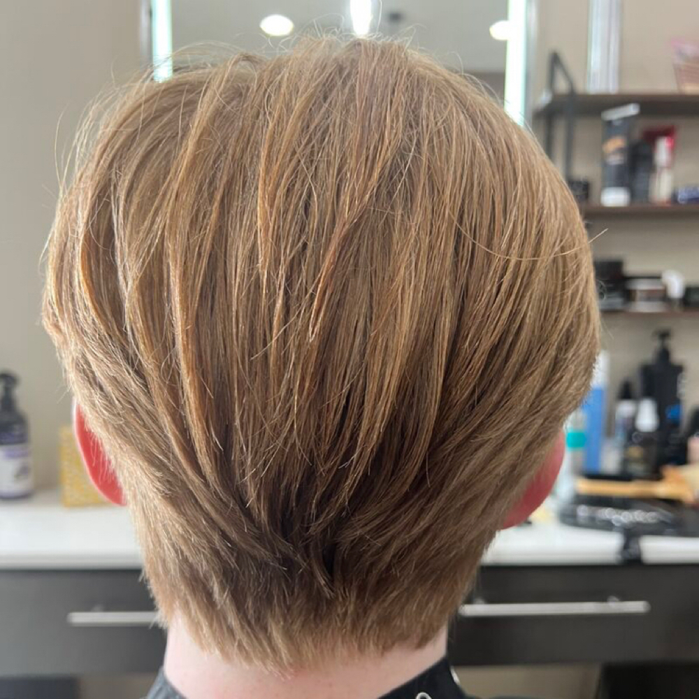 HIS Feather Razor Cut at HIS Palace Men's Grooming in Blaine, MN